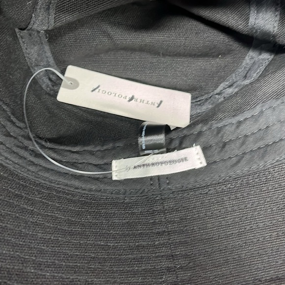 Anthropologie asymmetrical, black crusher hat, new with tags one size Stylish - Picture 2 of 2